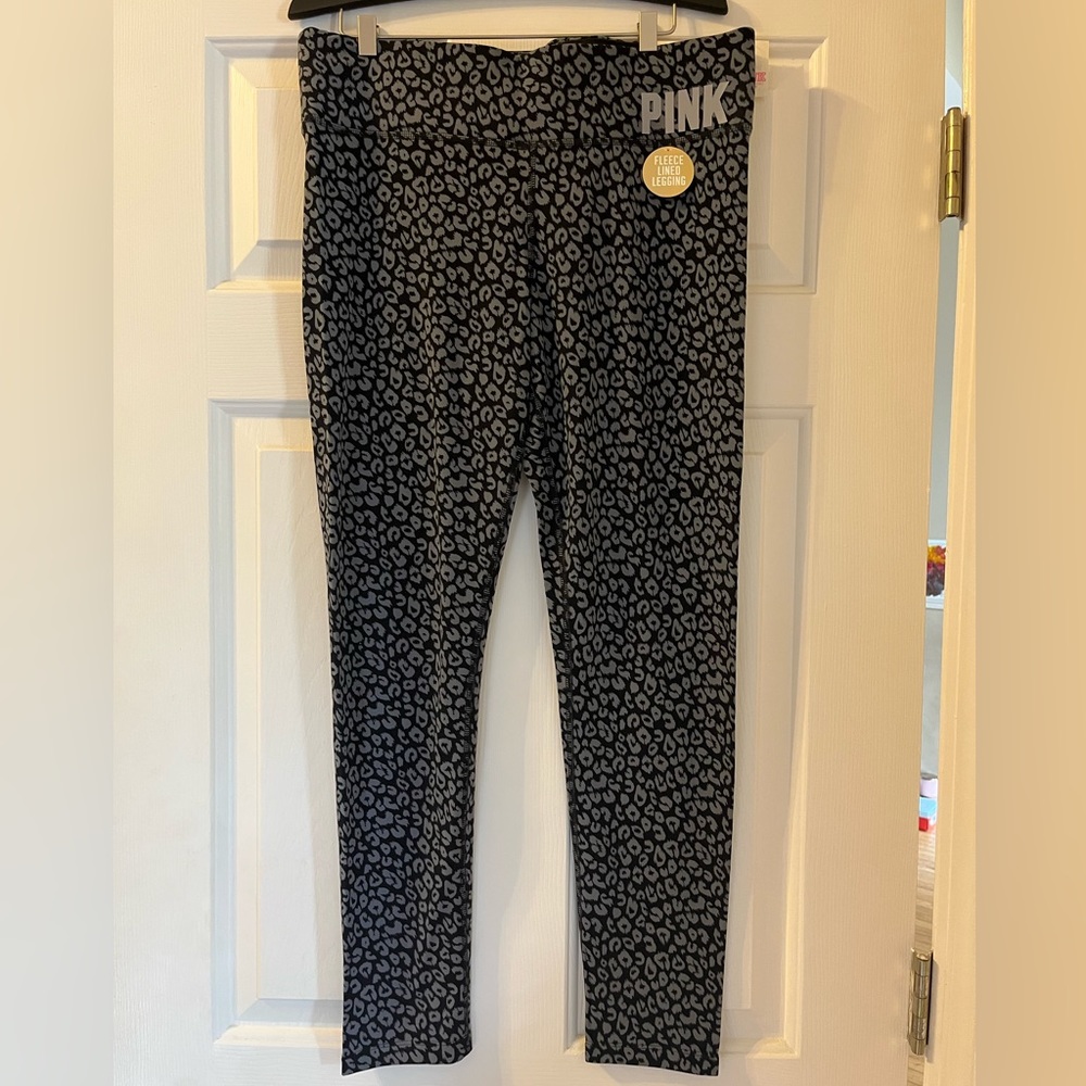BNWT PINK fleece lined legging